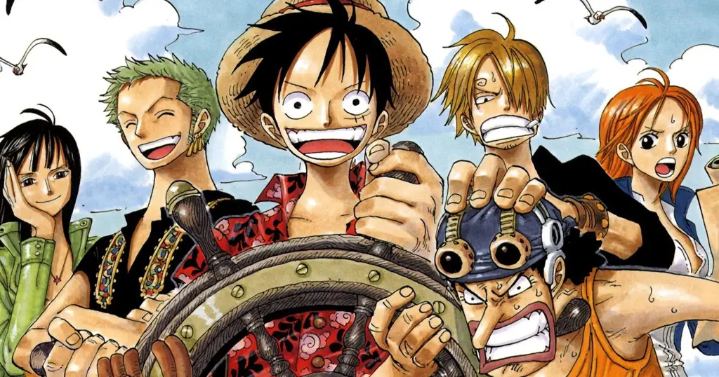 Karakter One Piece Favorit Gambar yang menampilkan karakter-karakter utama One Piece