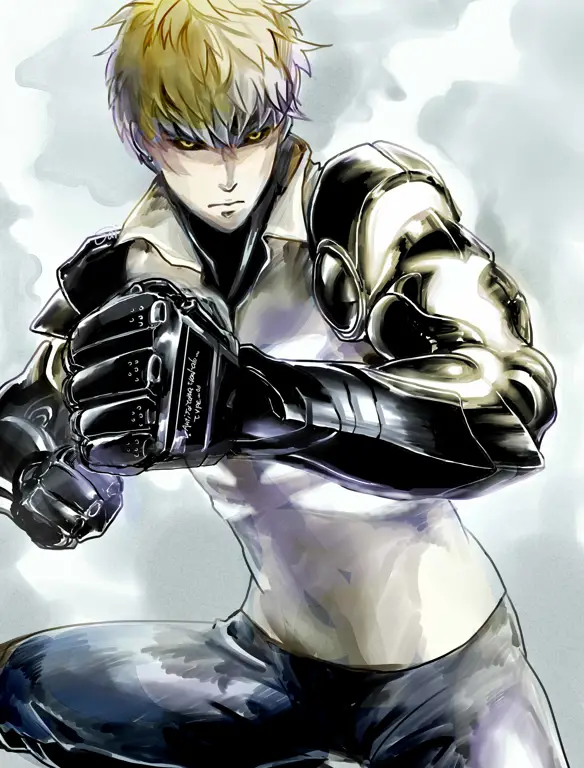 Genos, cyborg yang setia Genos, murid Saitama