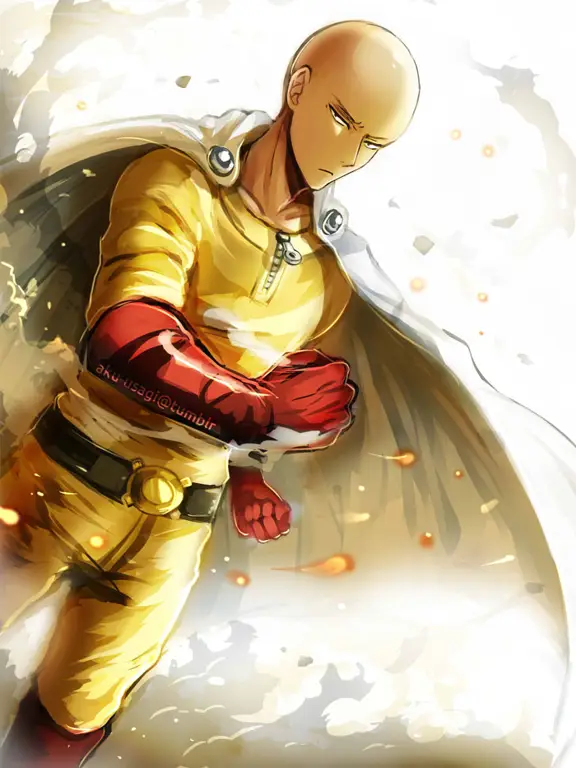Saitama, pahlawan botak yang kuat Gambar Saitama, karakter utama One Punch Man