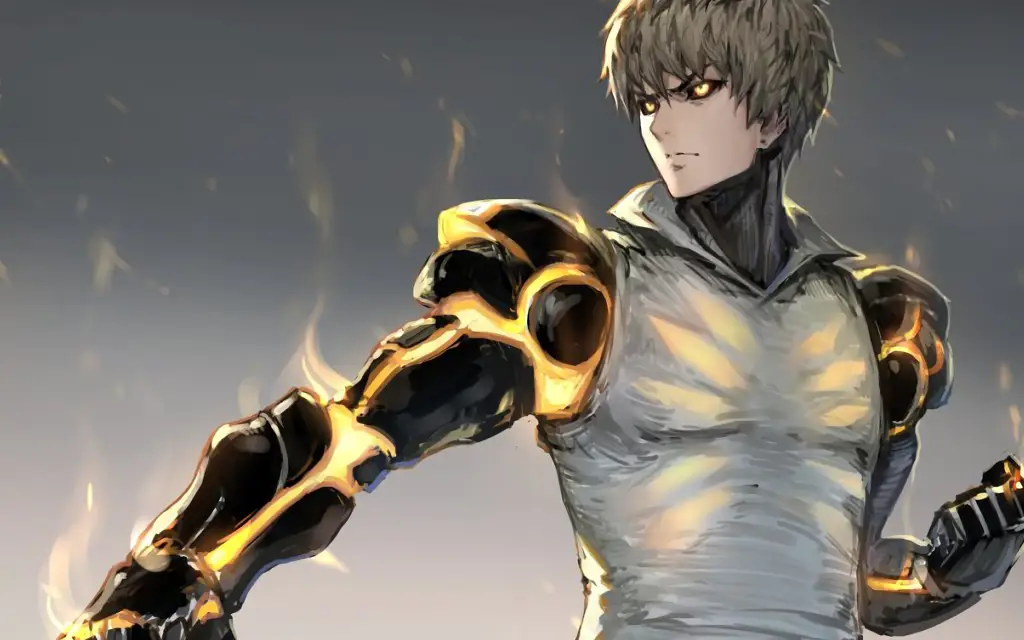 Genos yang setia Genos, cyborg murid Saitama