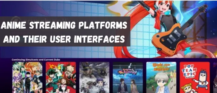 Contoh tampilan aplikasi streaming anime Antarmuka aplikasi streaming anime