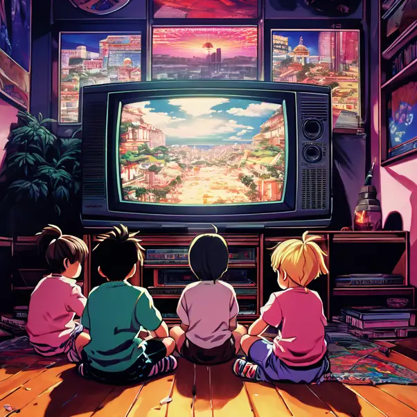 Menikmati Anime dengan Aplikasi Streaming Karakter anime menonton televisi