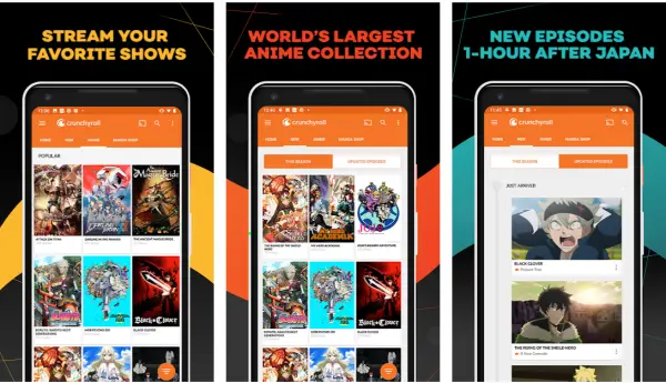 Aplikasi Streaming Anime Terbaik: Desain Antarmuka Antarmuka aplikasi streaming anime terbaik