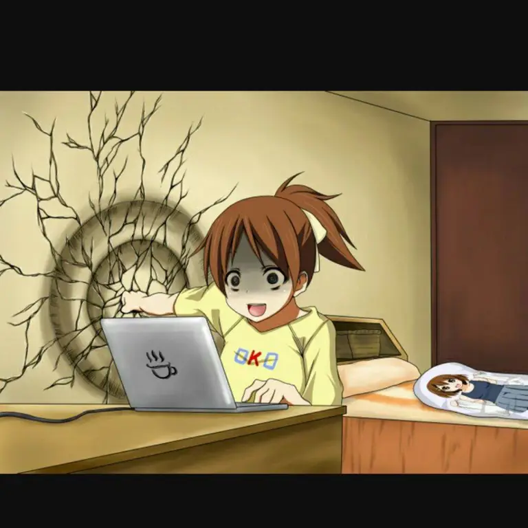 Menikmati Anime di mana Saja Orang menonton anime di tablet