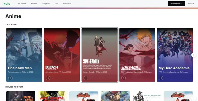 Aplikasi Streaming Anime Berkualitas Tinggi Antarmuka aplikasi streaming anime berkualitas tinggi