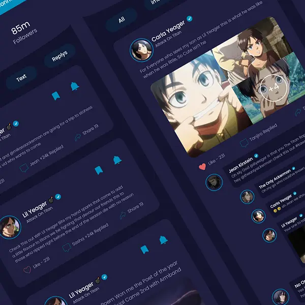 Aplikasi Aman dan Terpercaya Antarmuka aplikasi anime yang aman dan terpercaya