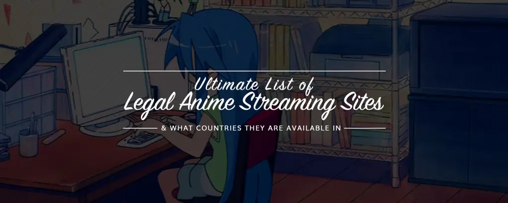 Layanan Streaming Anime Legal Gambar logo beberapa layanan streaming anime legal