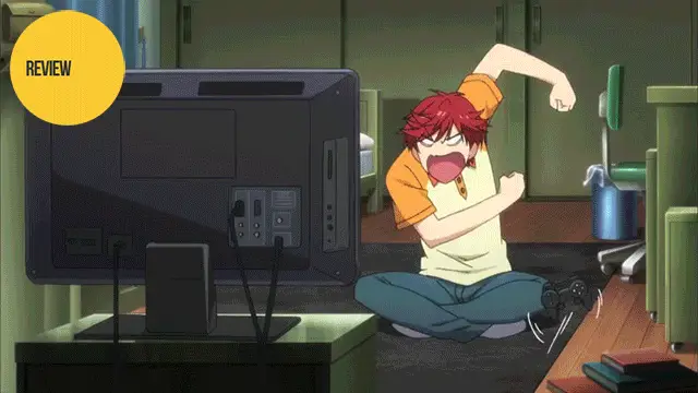 Menikmati Anime Tanpa Iklan Gambar karakter anime menonton televisi