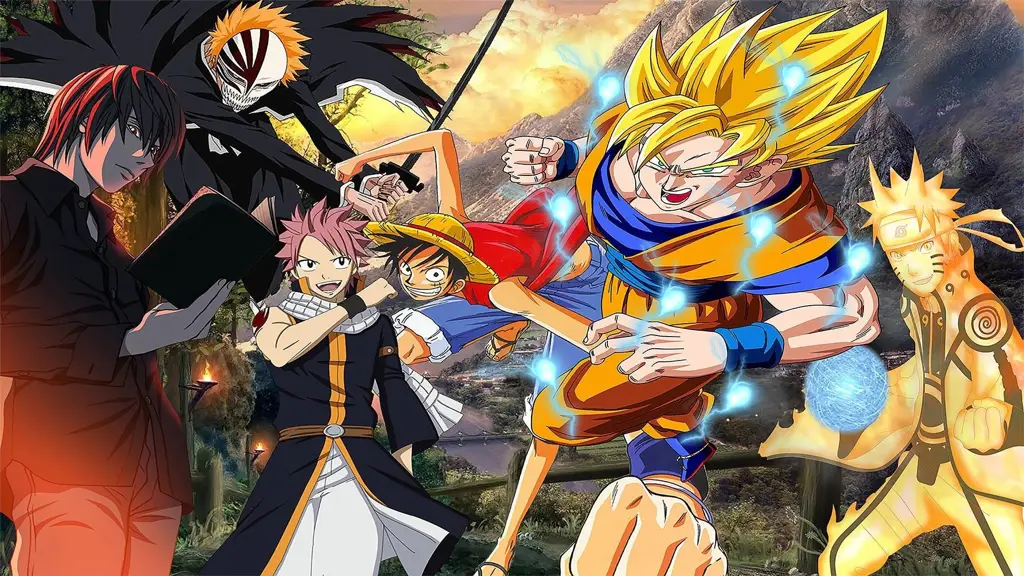 Beberapa karakter anime yang bisa Anda temukan di aplikasi Berbagai karakter anime populer